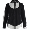 XYRIENNE mesh skjorte