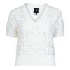 YAFFA s/s strikbluse