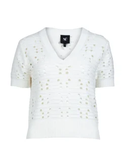 YAFFA s/s strikbluse