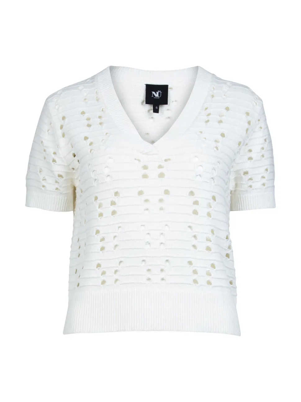YAFFA s/s strikbluse