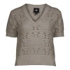 YAFFA s/s strikbluse