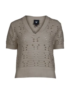 YAFFA s/s strikbluse