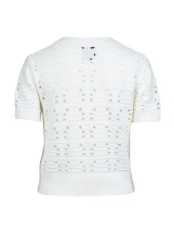 YAFFA s/s strikbluse