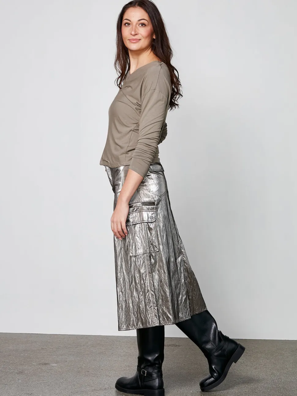 YASMI langærmet t-shirt