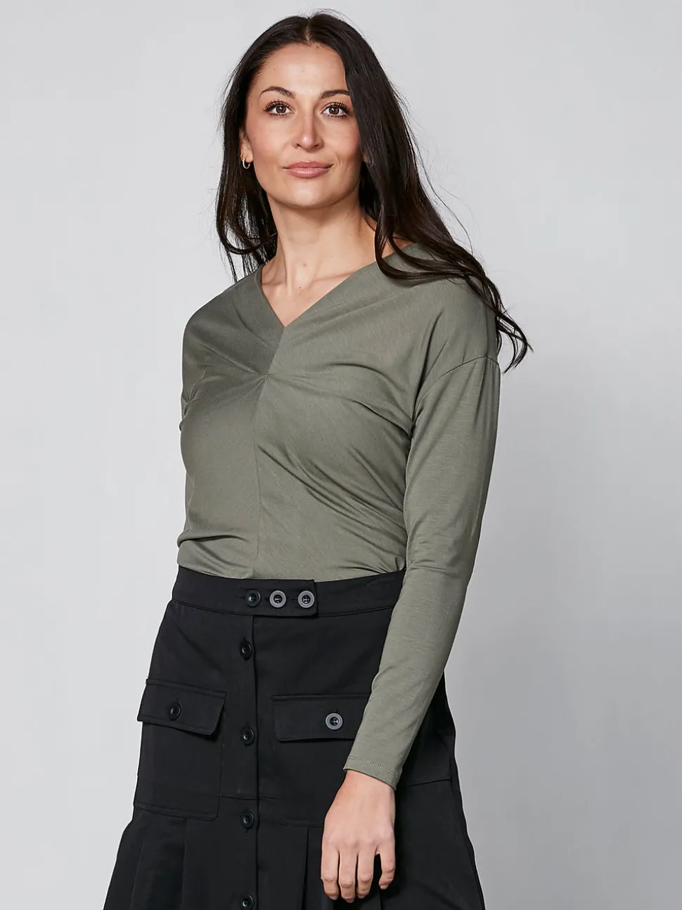 YASMI langærmet t-shirt