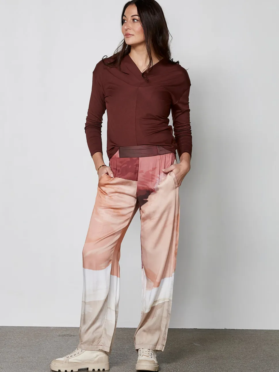 YASMI langærmet t-shirt