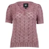 YEO s/s strikbluse
