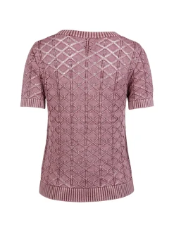 YEO s/s strikbluse