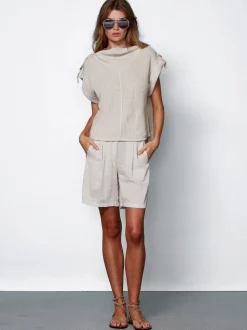 ZINDY strikbluse